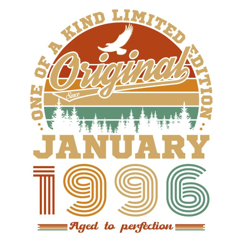 Januar 1996 Vintage-Retro-Geburtstagsgeschenk