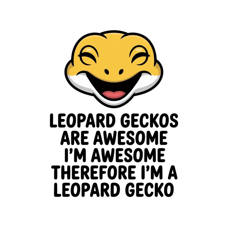 Joyful Leopardgecko Laughs Mascot