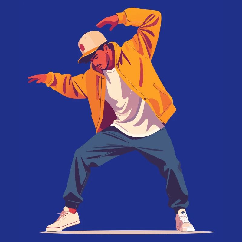 Breakdance Pose Dancer Person Style Dancing Motif