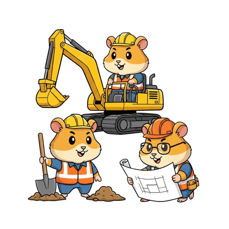 Hamster Construction Worker