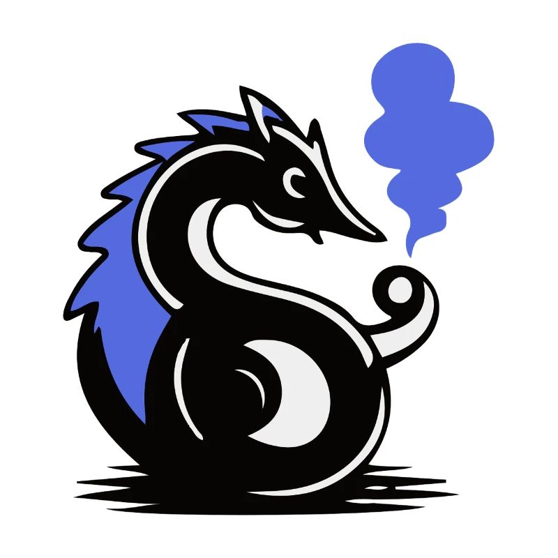 Blauer Glut-Seepferdchen