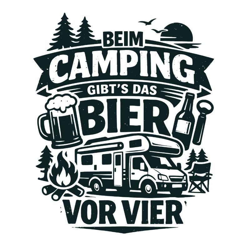 Bier Vor Vier Beim Camping