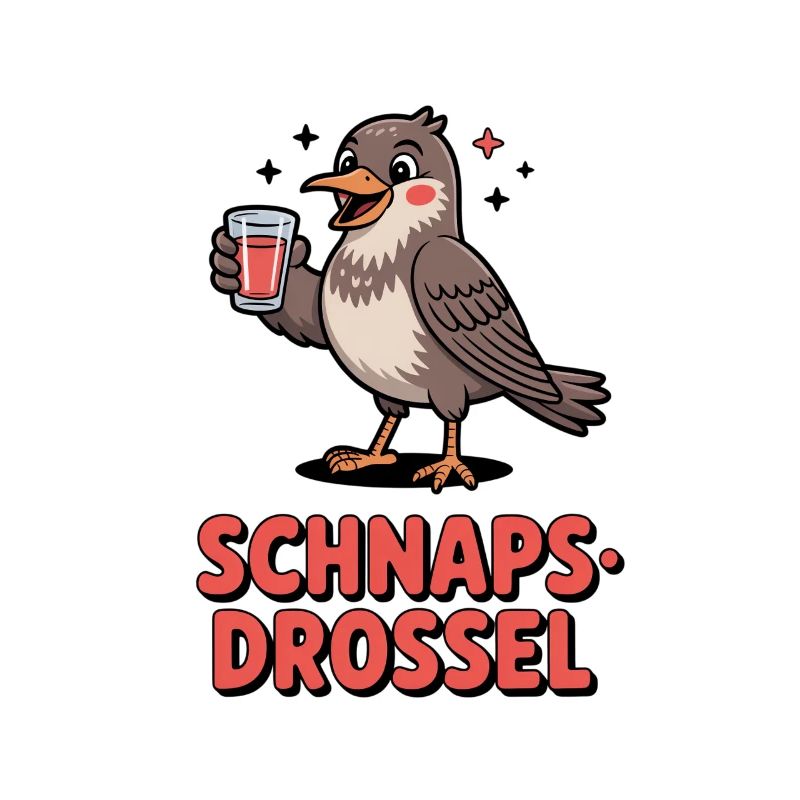 Funny Liquor Thrush Drinking Bird Party