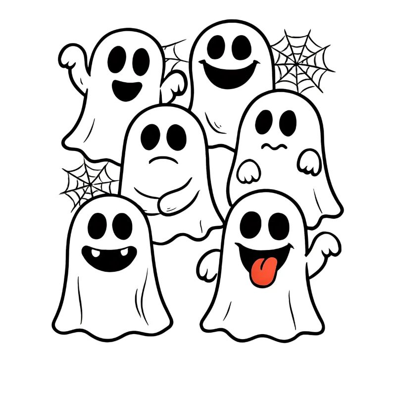 Cute Halloween Ghosts - Funny Haunted Outfit