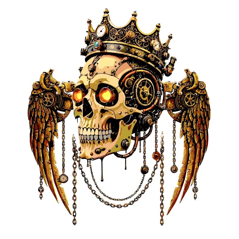 STEAMPUNK SCHÄDEL KRONE