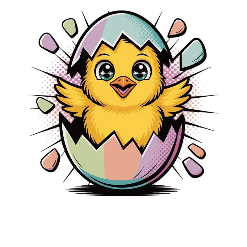 Motif de Pâques mignon – Poussin