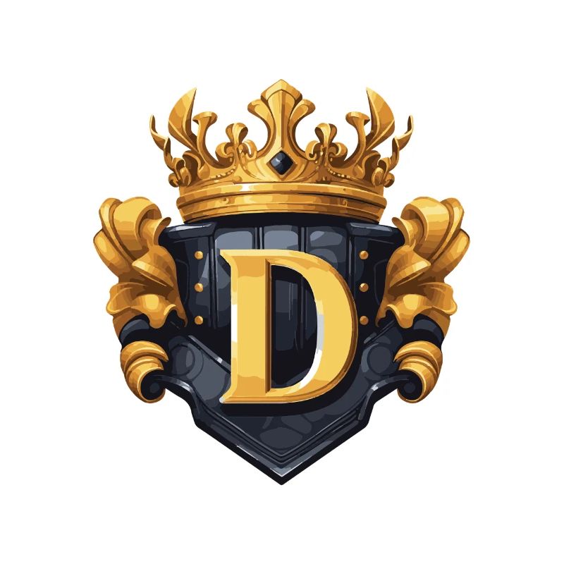 D Letter Name Crown