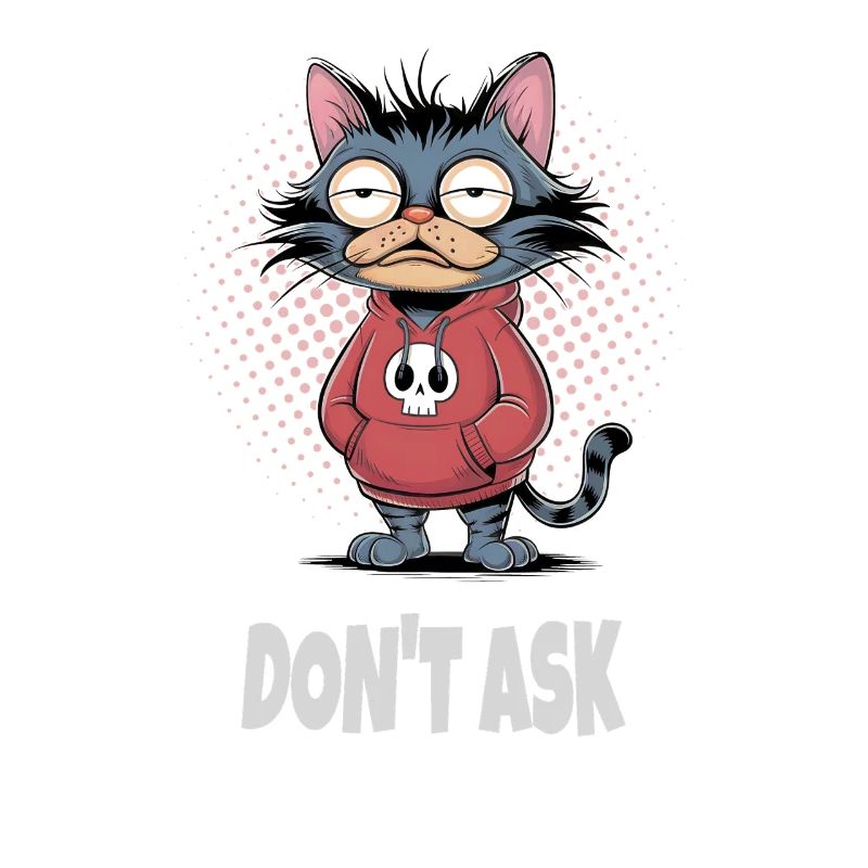 Ne demandez pas au chat – Drôle de phrase de chat