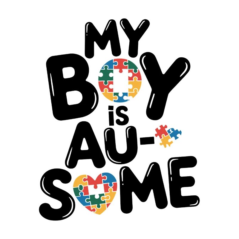 Regenbogen Puzzleherz Kreis Autism Awareness