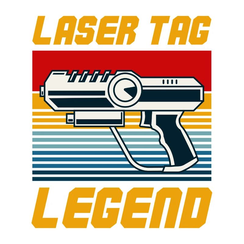 Laser Tag Legend Retro Blaster Graphic