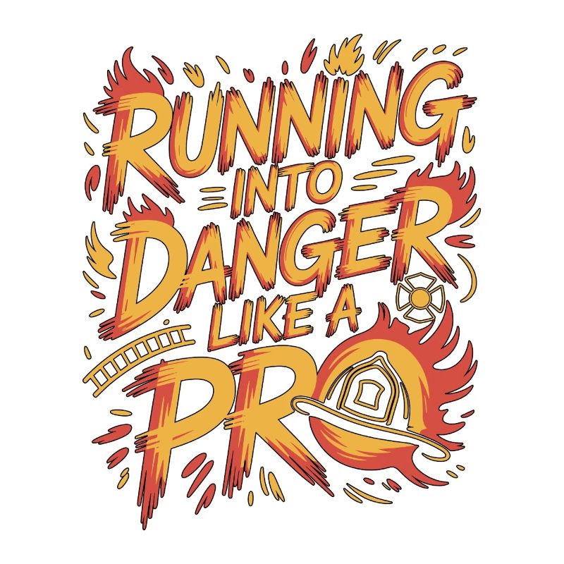 Fire Lieutenant Running Into Danger Firefighting