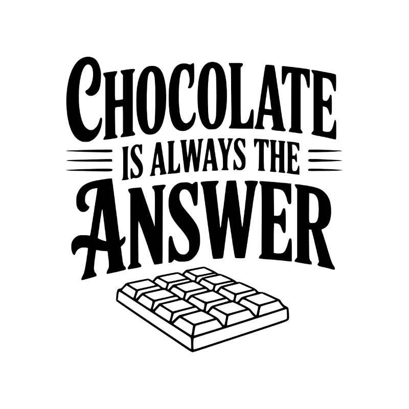 Le chocolat est toujours la solution