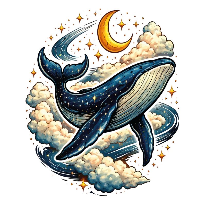 Celestial Whale in the Clouds