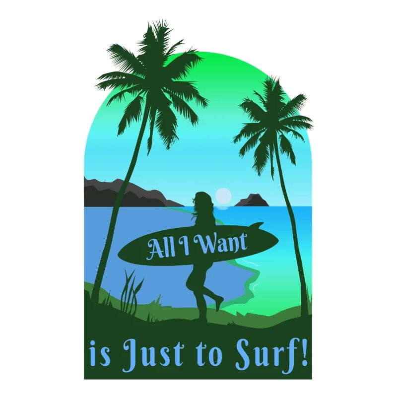Tout ce que je veux, c’est juste surfer sur la plage