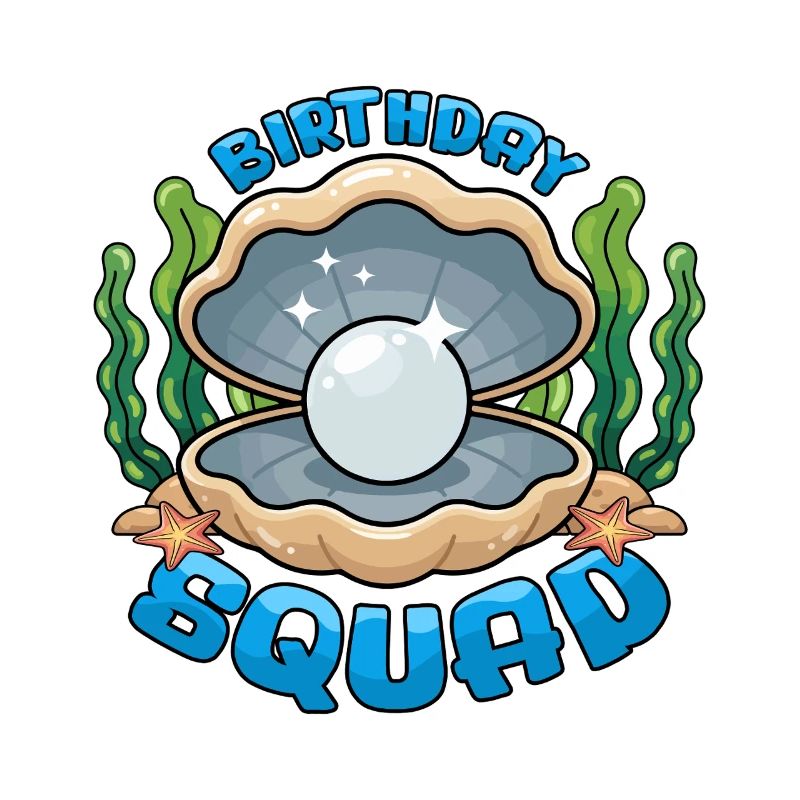 Birthday Squad Beach Summer Cruise Shell