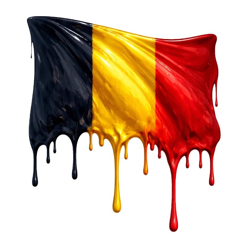 Belgian flag in bright colours