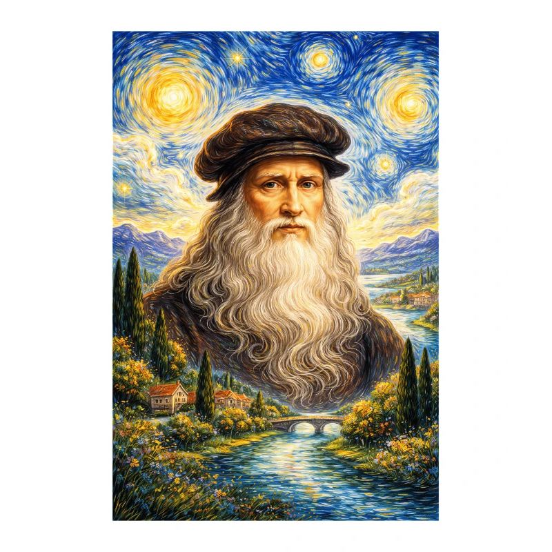 Leonardo da Vinci Starry Night