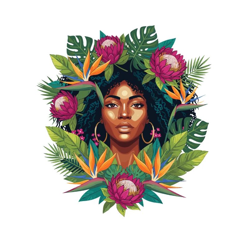 Portrait de la Fleur Tropicale