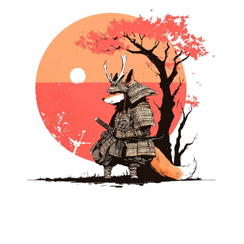 Samurai Fox at Sunset