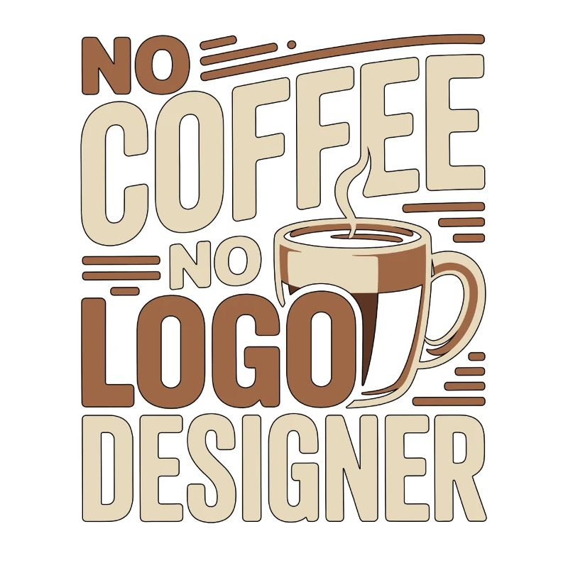 Designer de logos Pas d’illustrateur de café Amant du café