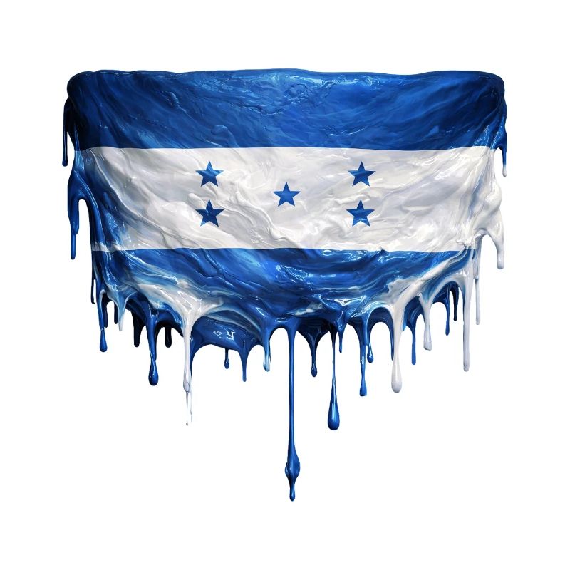 Honduras Dripping Flag