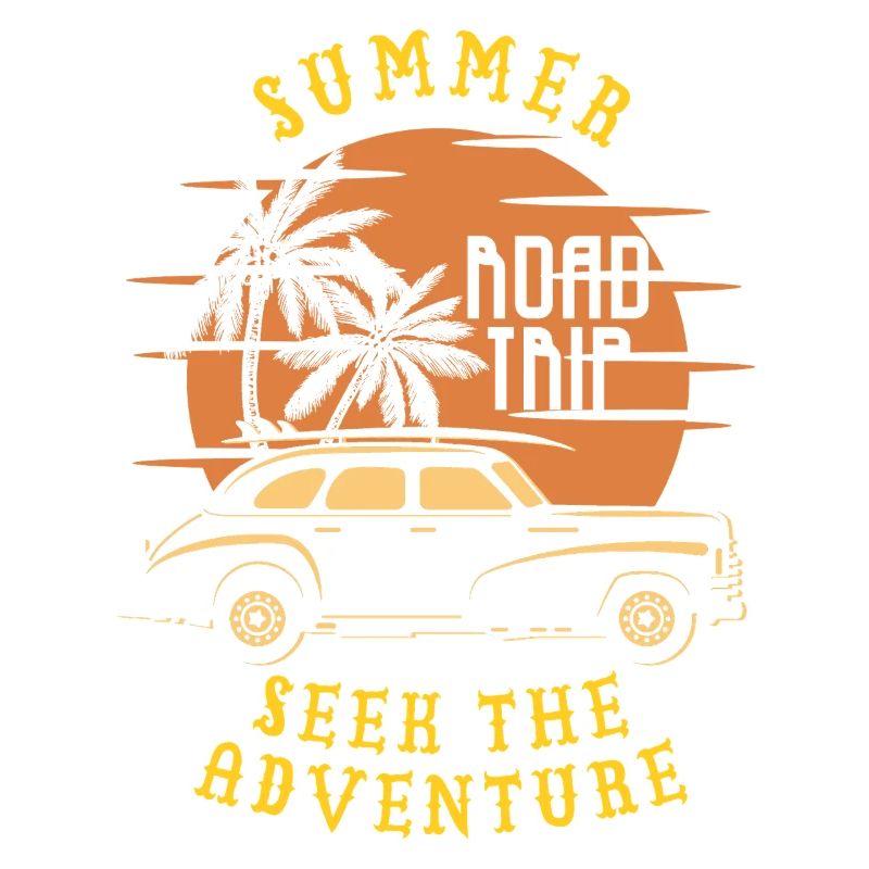 Aventure de road trip d’été Coucher de soleil