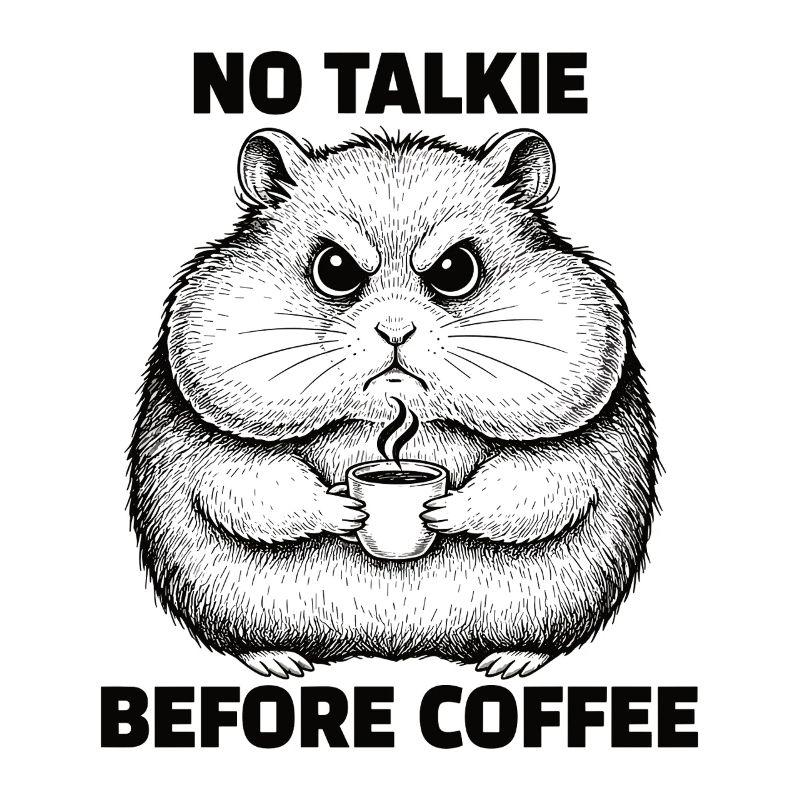 Pas de conversation devant un hamster amateur de café