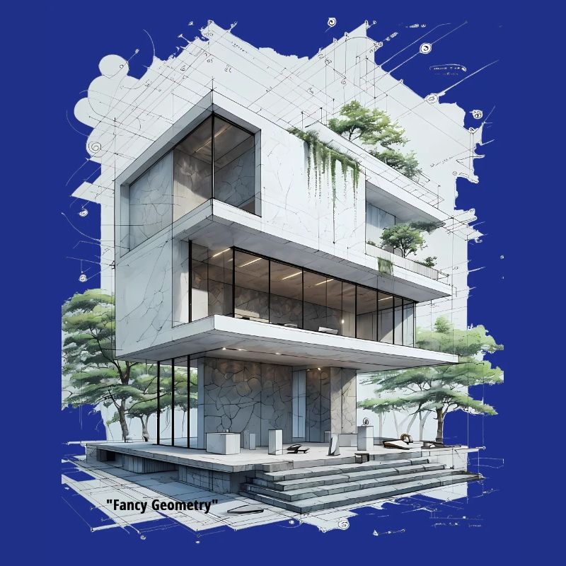 Fancy Geometry Modern House