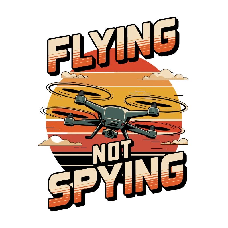 Drone Flying Not Spying Sunset