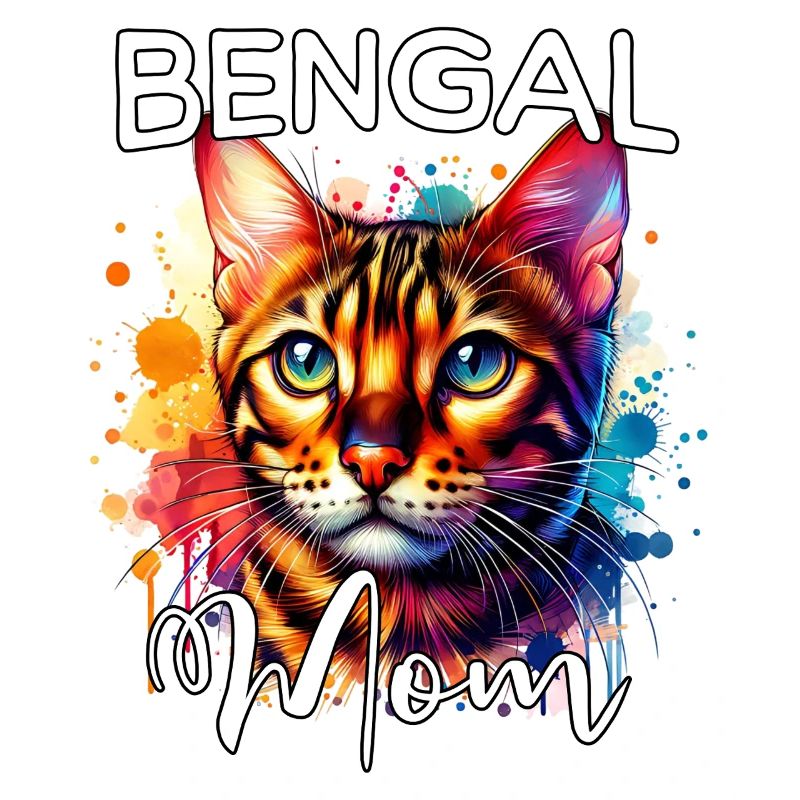 Maman chatte du Bengale