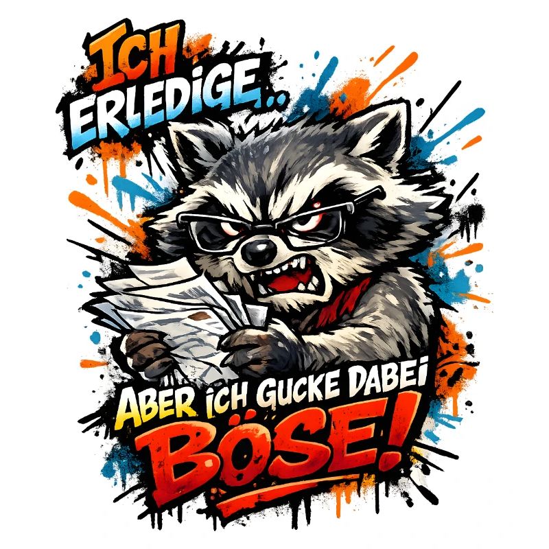 Ich mach das aber ich gucke dabei böse