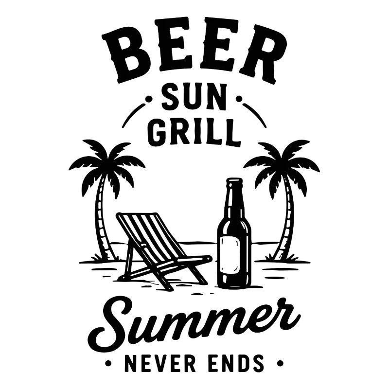 BEER SUN GRILL SUMMER NEVER ENDS Urlaub