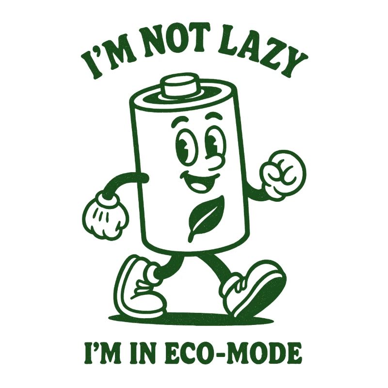 Not lazy | Eco Mode Humor