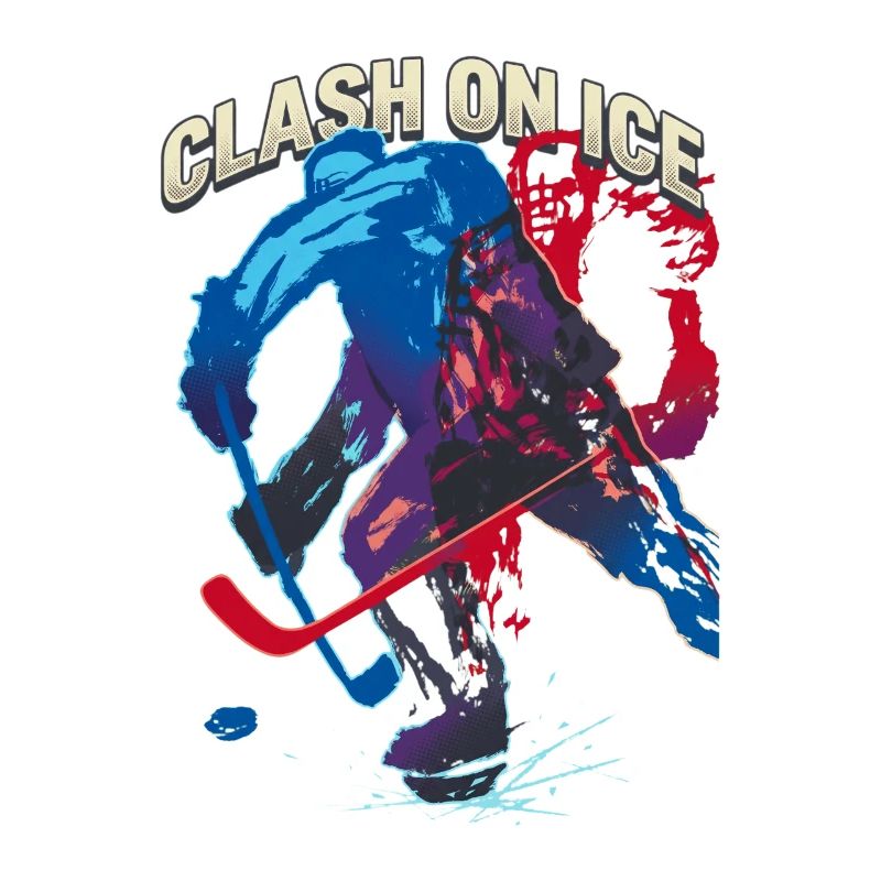 Retro Eishockeyspieler Clash 