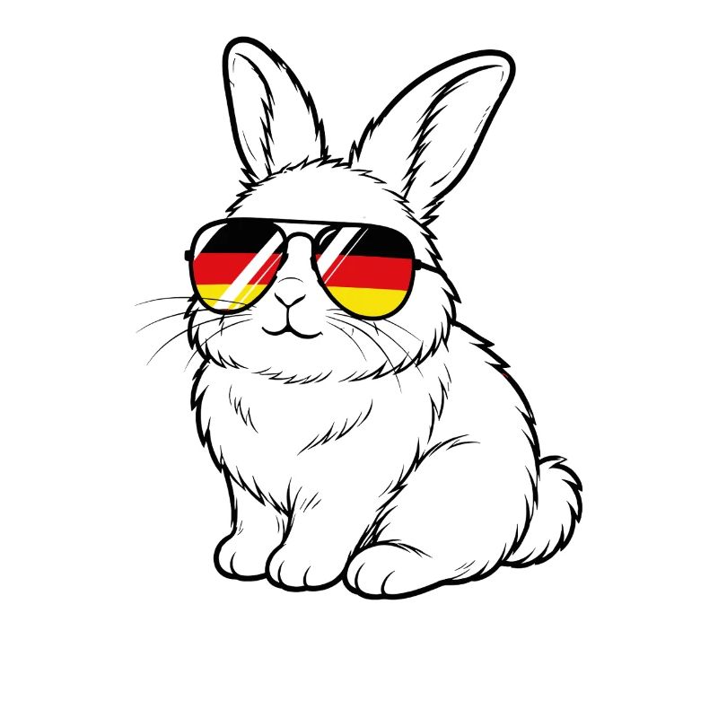 German flag bunny German Germany bunny