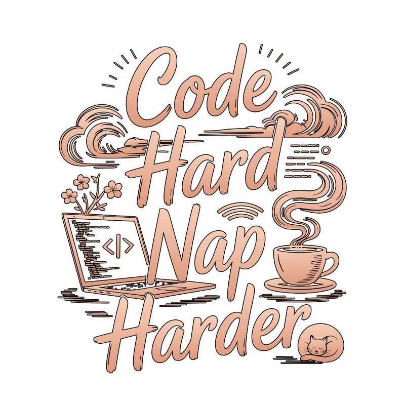 Remote Developer Code Hard Nap Harder Remote Coder