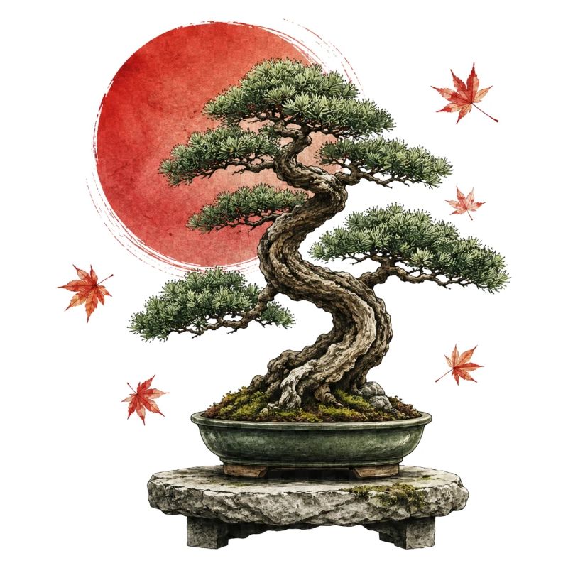 Bonsai Red Sun