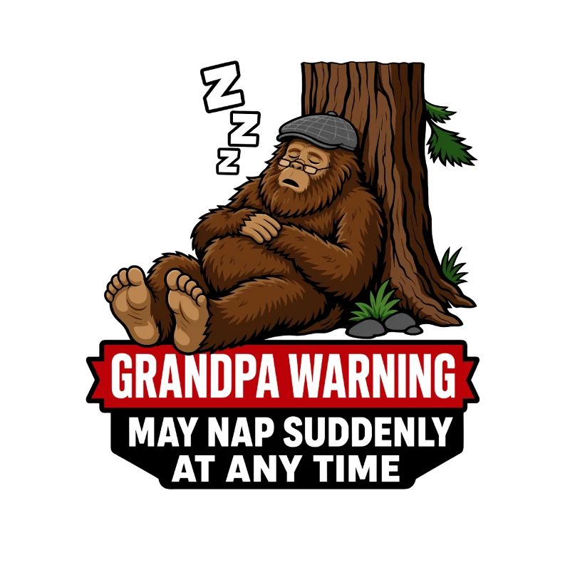Bigfoot-Opa Warnung: Kann bei jedem Mal plötzlich ein Nickerchen machen