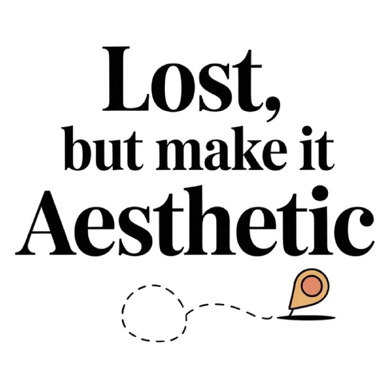 Lost But Aesthetic GIS Map Pin Design