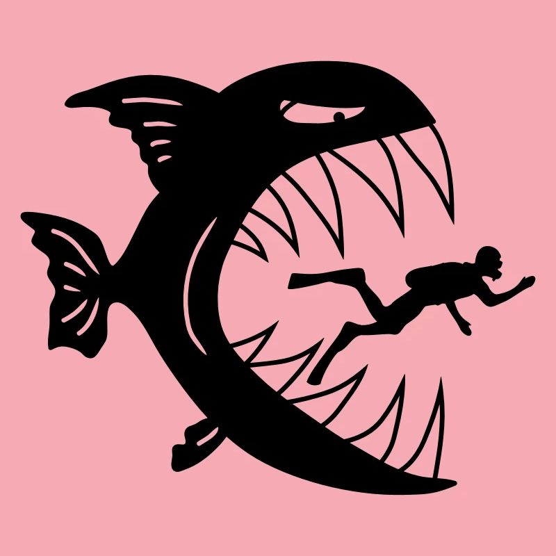 Monster Fish Eats Diver