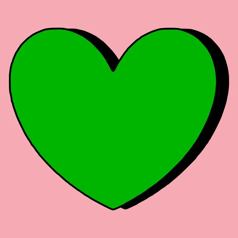 Cœur vert Cœurs Couples de la Saint-Patrick