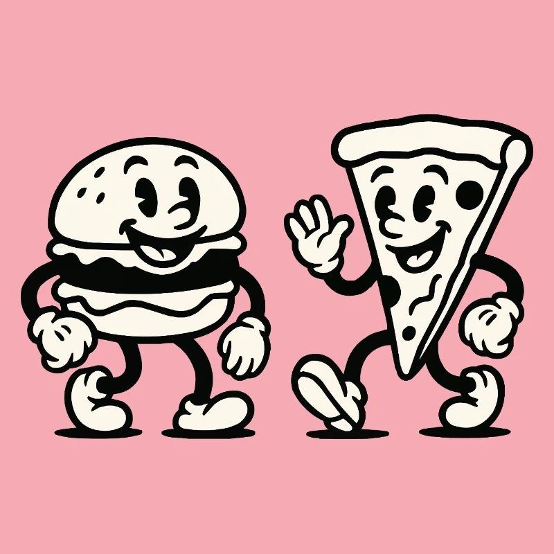 Burger Pizza Comic