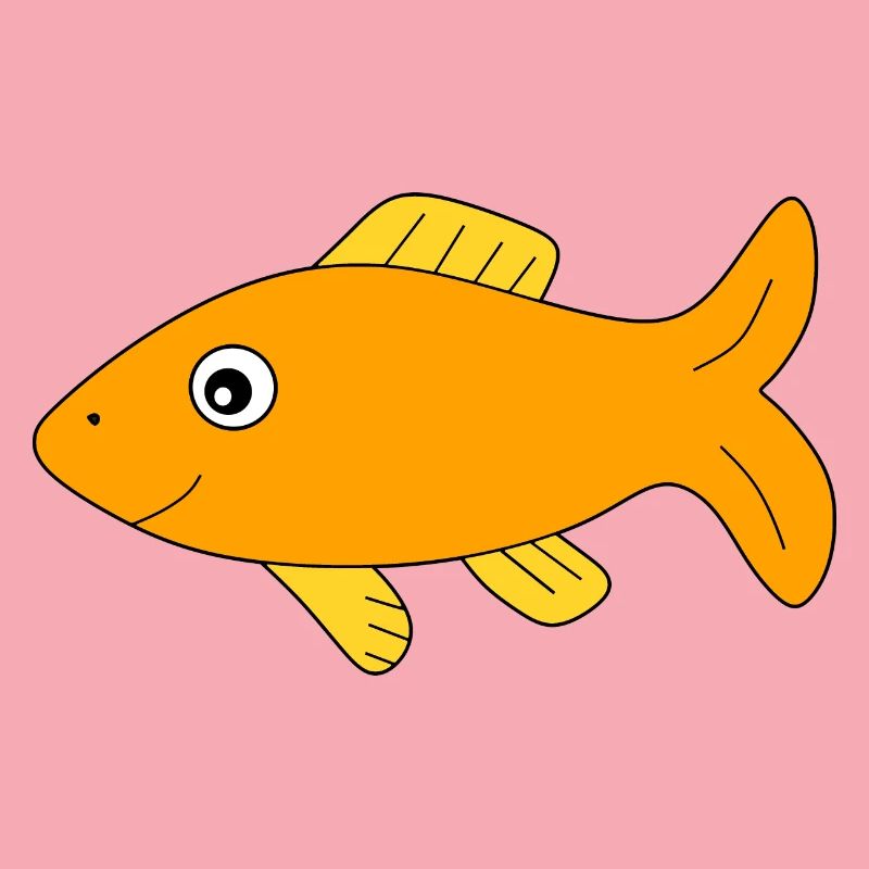 Poisson jaune Poisson comique