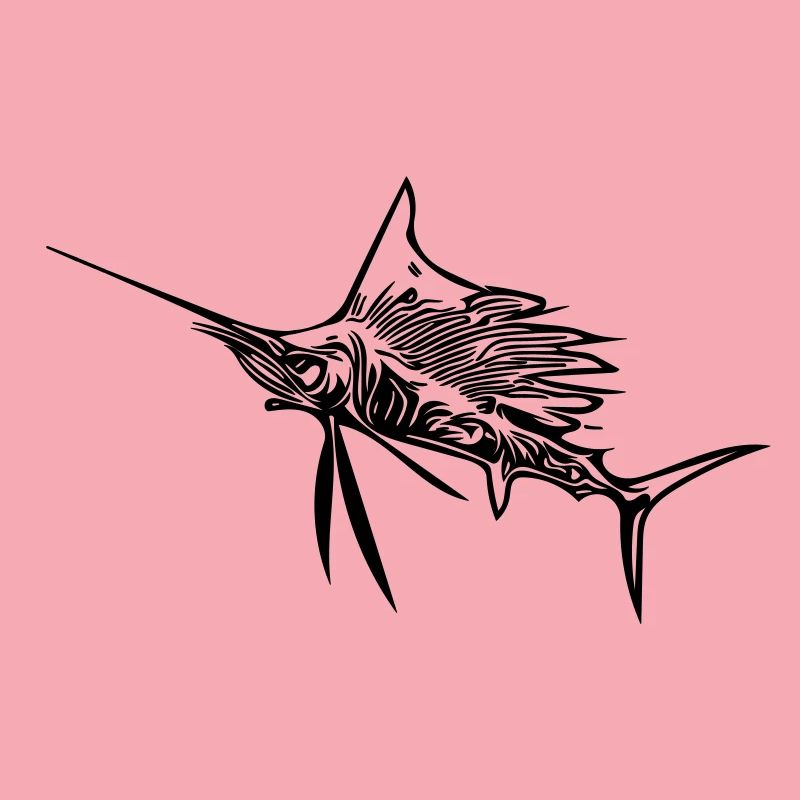 Wild Swordfish Vector
