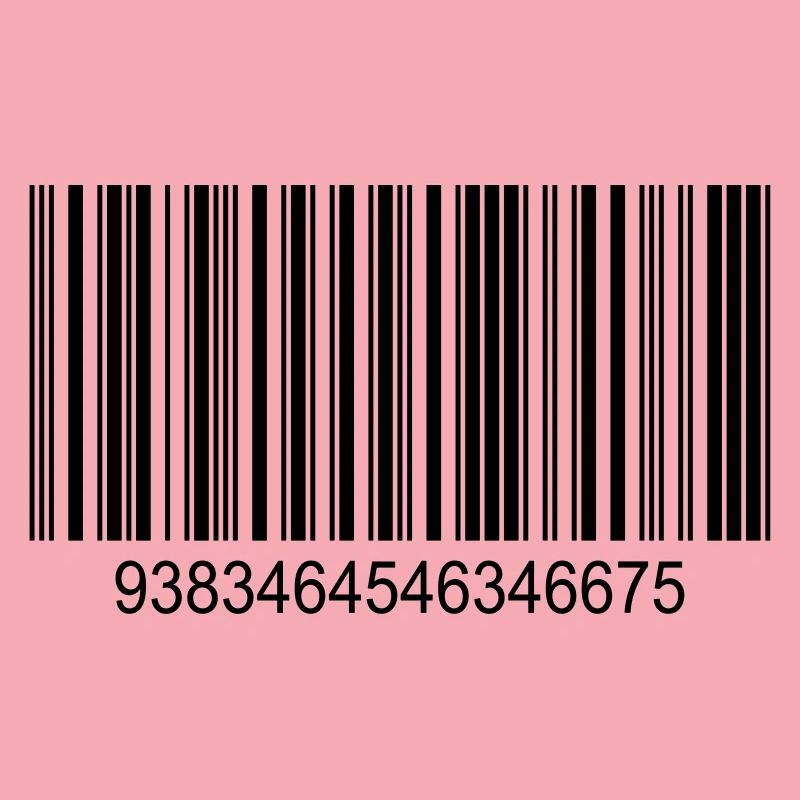 Code barres / code-barres en noir avec des chiffres