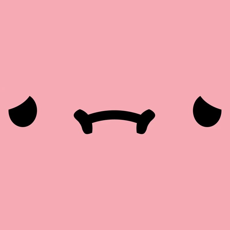 Sad cartoon face