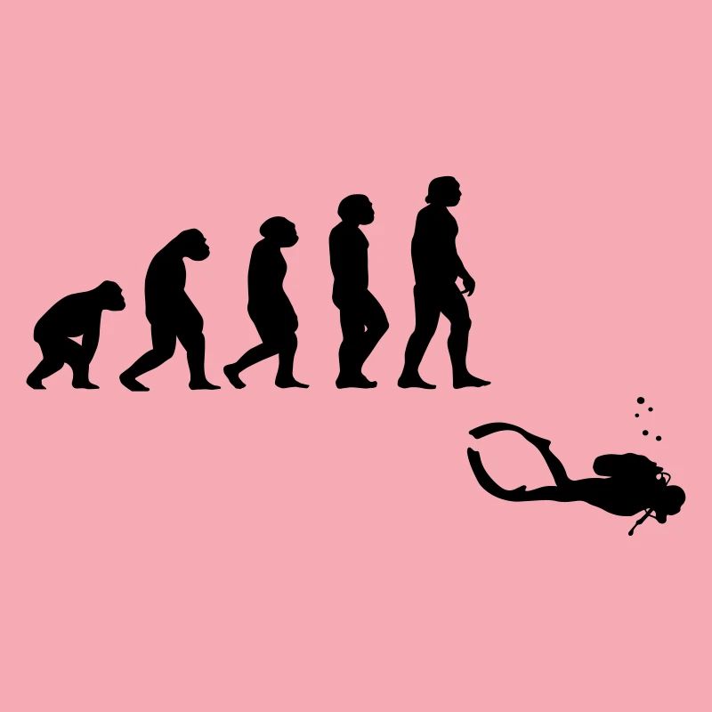 Evolution Tauchen mit Gerät