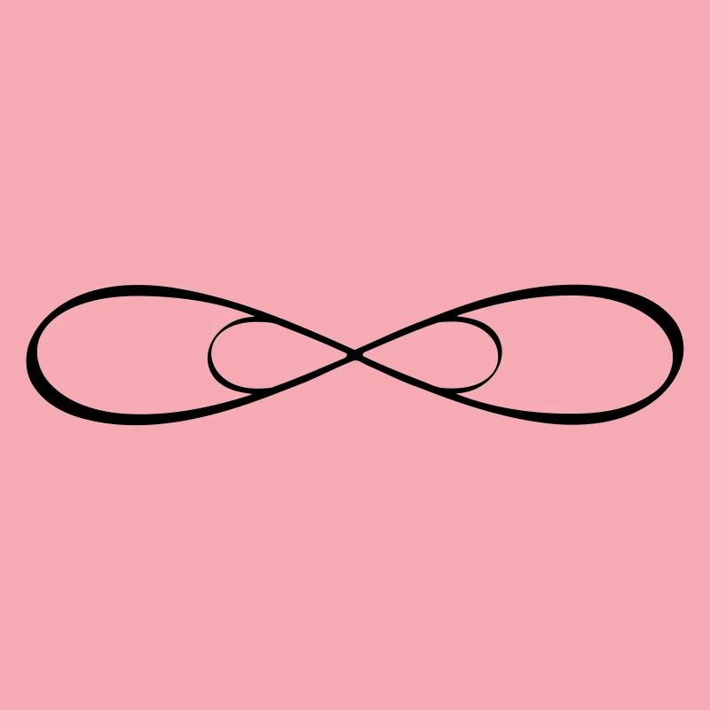 Doppel Infinity Unendlichkeit Zeichen Freundschaft