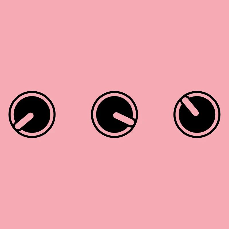 round circle turn loudness button knobs switch pla