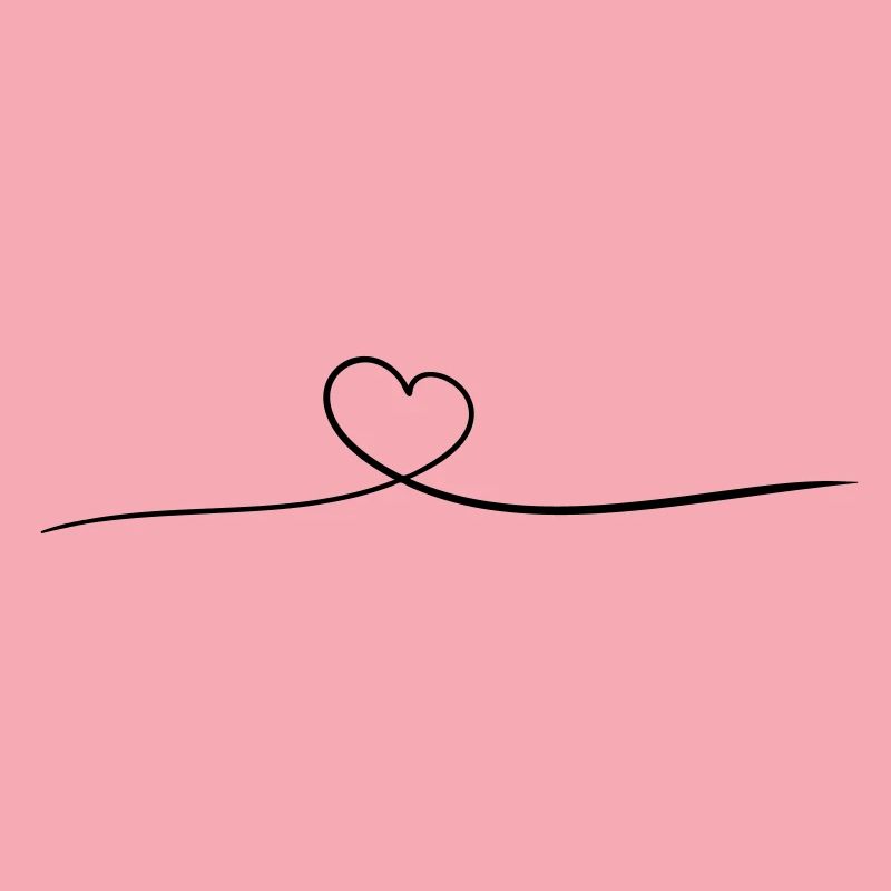 romantic curved heart for valetnin day